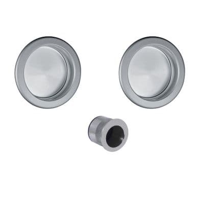 KIT MANIGLIE TONDO CIECO PORTE SCORREVOLI ORO- 1,0 pz - 2