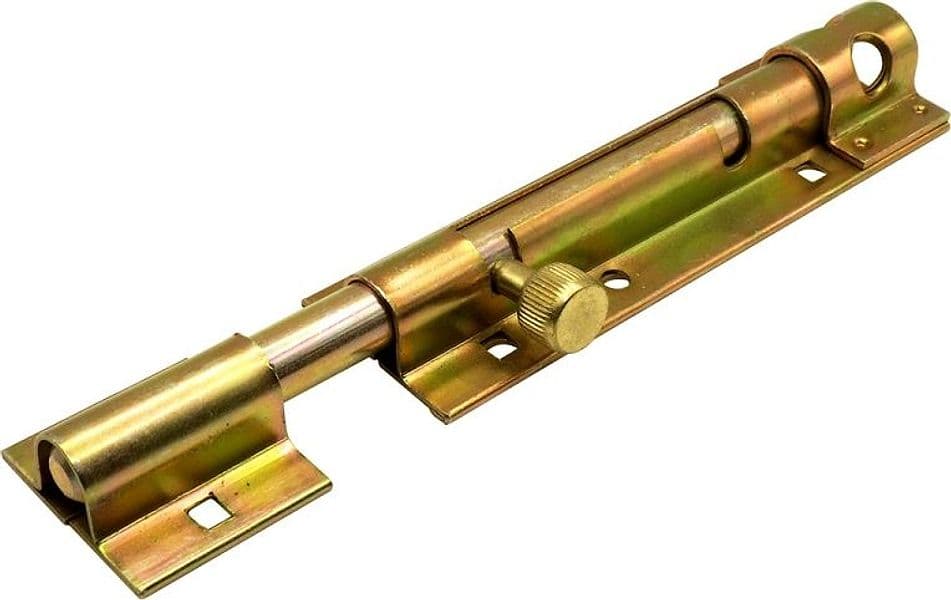 Catenacciolo a Cannone in Ottone 100 mm Oro 10 Pezzi - 2