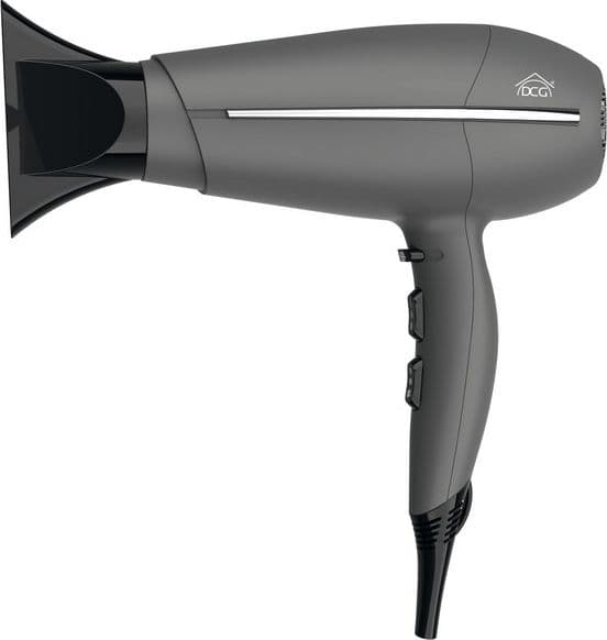 Asciugacapelli Professionale 2 200 W Colore Grigio 2 Velocità 3 Temperature – Dcg