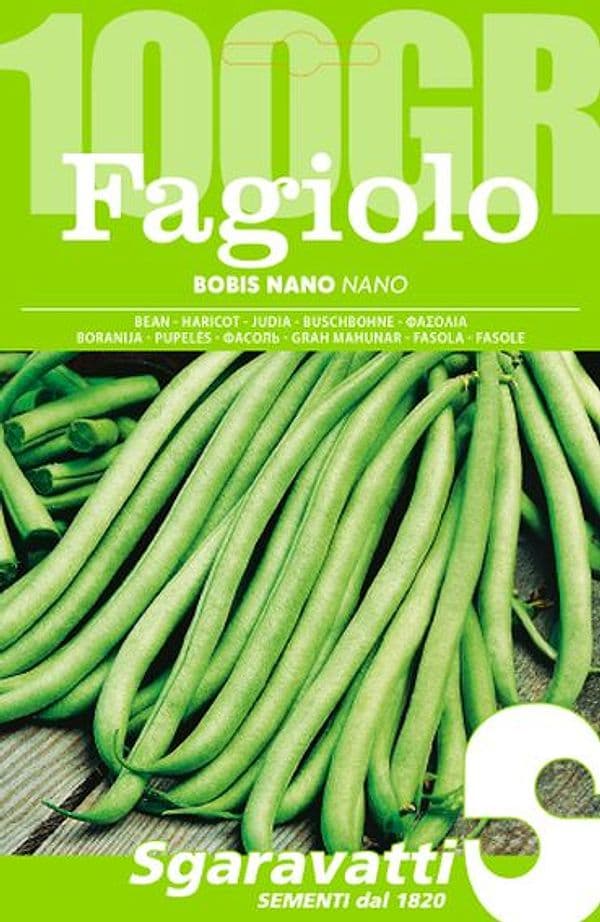 Semi per Fagioli Fagiolo Bobis Sgaravatti Bianco 5 Pezzi 100 Gr - 2
