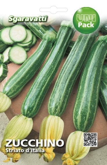 Semi per Ortaggi e Vegetali Zucchino Striato D'Italia Sgaravatti 10 Pezzi - 2