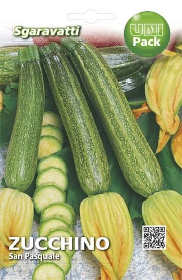 Semi per Ortaggi e Vegetali Zucchino S.pasquale Sgaravatti 10 Pezzi - 2