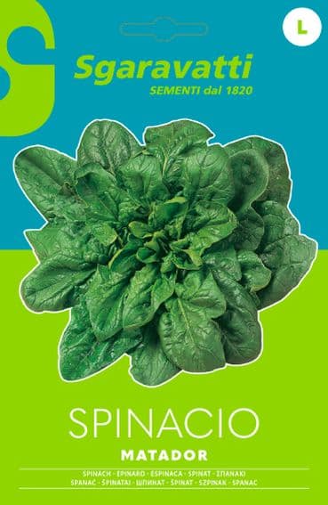 Semi per Ortaggi e Vegetali Spinacio Matador Sgaravatti 10 Pezzi - 2