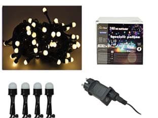 Lucciole a LED Bianco Caldo per Uso Interno Esterno con Gioco Luci 300 LED - 2