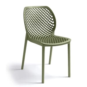 Sedia Aria Impilabile 47 x 60XH82CM Verde Pino - 2