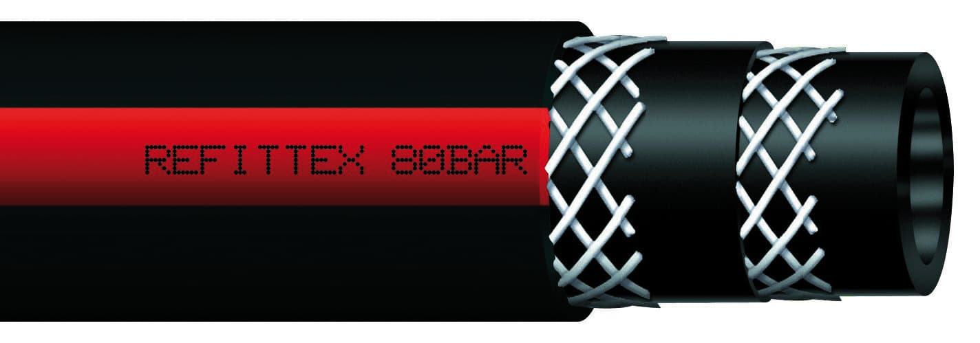 Tubo per Irrorazione Alta Pressione Refittex 80 bar Ø Mm 10 x 18 100 00 - 2