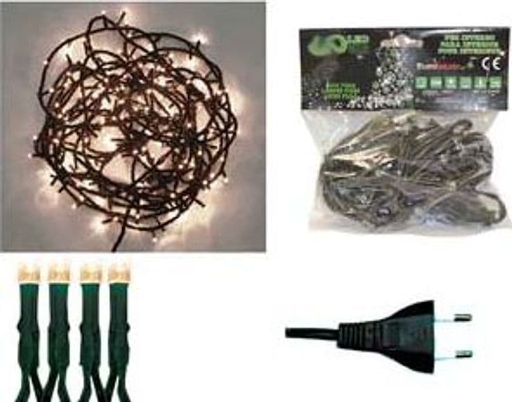 Lucciole a LED Bianco Caldo Luce Fissa per Interno 20 LED 1,5 m + 2 - 2