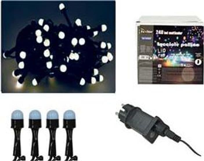 Lucciole a LED Bianco Freddo per Uso Interno Esterno con Gioco Luci 300 LED - 2