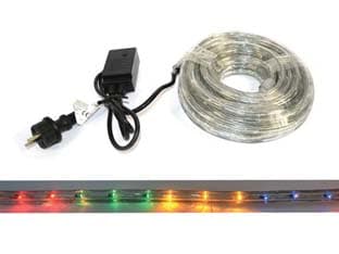 Tubo Luminoso 216 LED 3 Vie Multicolor Uso Int.est. C Gioco Luci 10 m 1 m + - 2