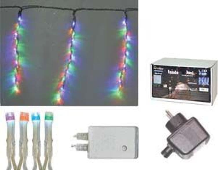 Tenda 288 LED Multicolor per Esterno con Gioco Luci 5 m + 6 m x 1 36 Fili - 2