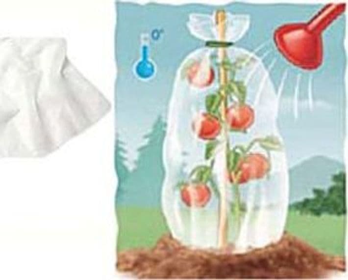 Telo Tessuto TNT Cappuccio Protettivo Sacco Bianco 30 g Ø 150 mm 6 Pezzi – T-Rex