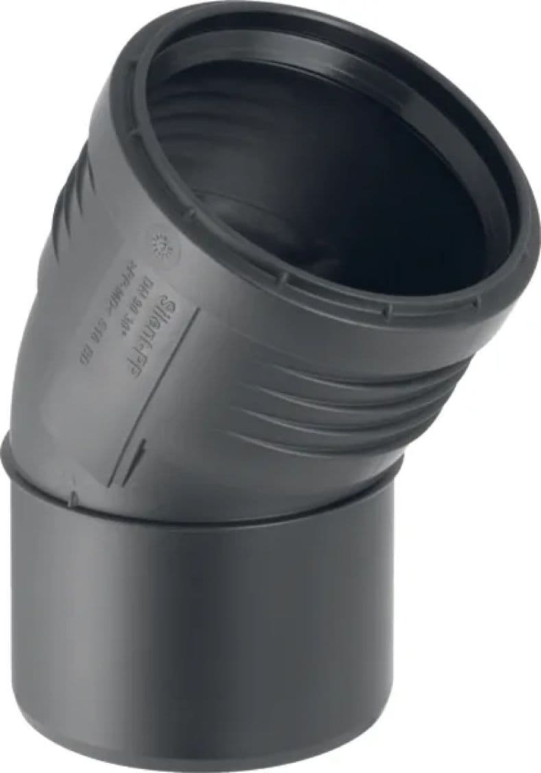 Curva 30° ad Innesto in PP con Guarnizione Serie Silent Ee 75 GBR - 2