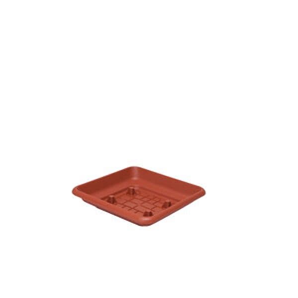 Quadro Laurus 45 cm Terracotta Sottovaso 6 Pezzi - 2