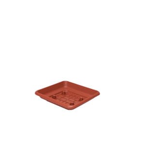 Quadro Laurus 45 cm Terracotta Sottovaso 6 Pezzi - 2