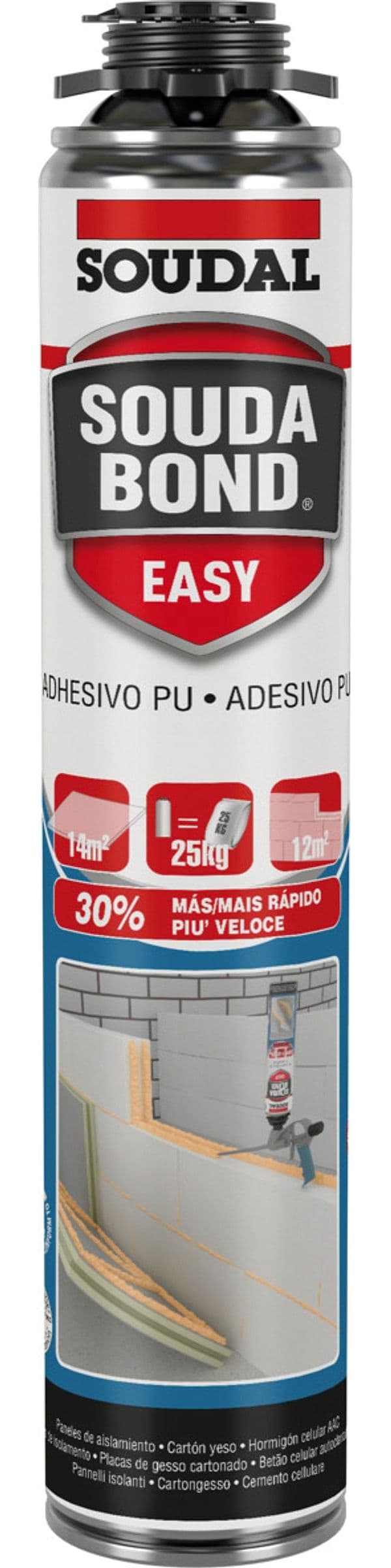 Schiuma Poliuretanica B1 per Pistola per Pannelli e Blocchi ''Soudabond - 2