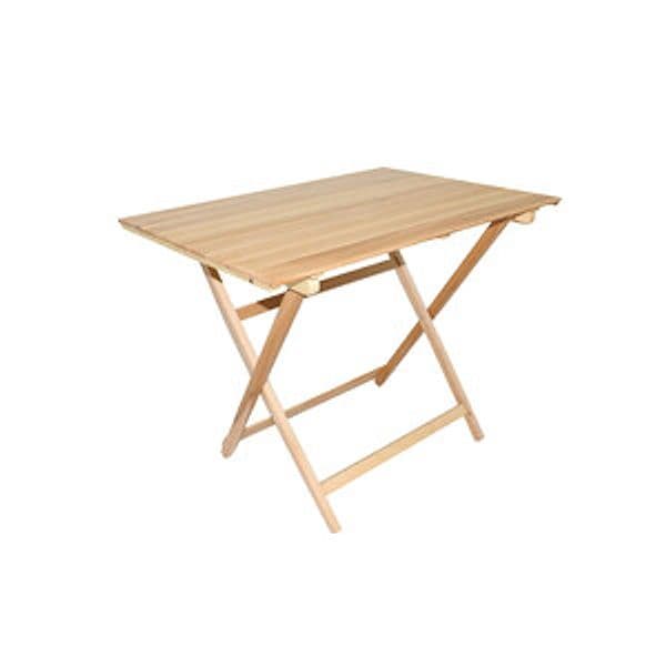 Tavolo Legno Pieghevole 100 x 60 x 75CM Noce - 2