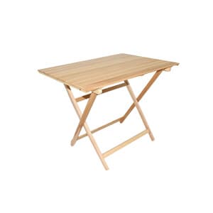 Tavolo Legno Pieghevole 100 x 60 x 75CM Noce - 2