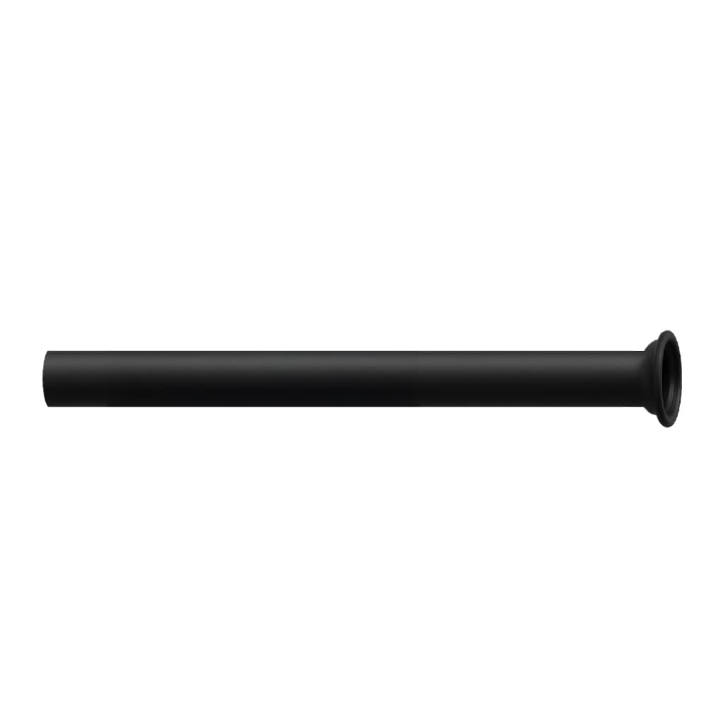 Tubo Canotto Dritto ad Imbuto per Sifone Ø 32 x 300 Nero Opaco POR - 2