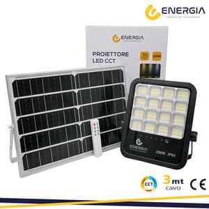 Faro con Pannello Solare 200W 2200LM Cct Telecom - 2
