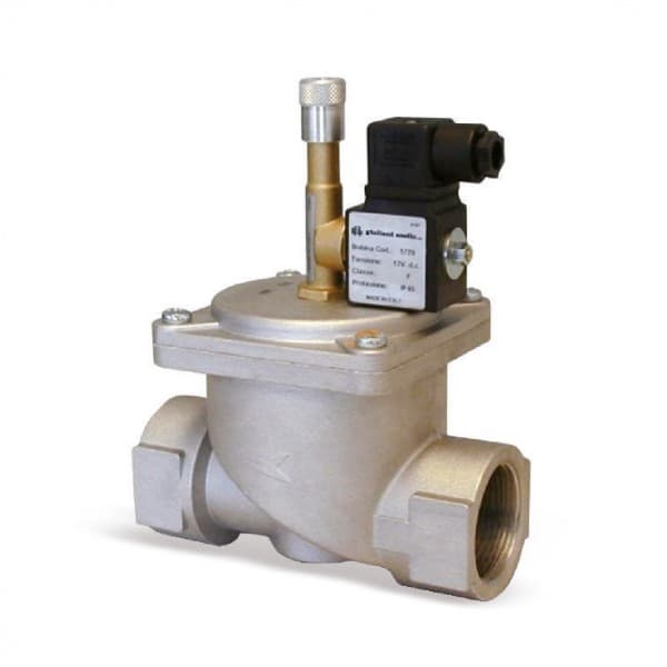 Elettrovalvola a Riarmo Manuale Normalmente Aperta per Gas 1¼ 230 Vac WAT - 2