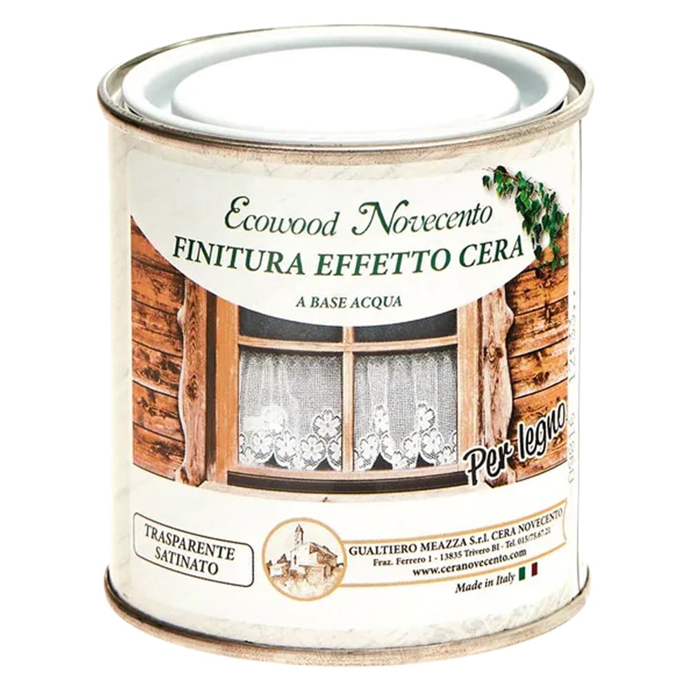 Impregnante Ceroso All'Acqua Ecowood Novecento Bianco Decapè 750 ml - 2