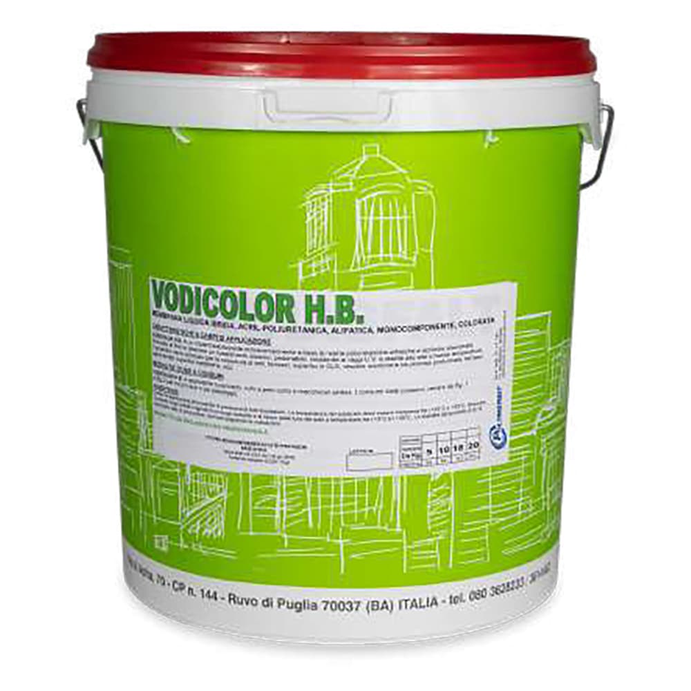 Membrana Liquida Colorata Vodichem Vodicolor H.b. Bianca 5 kg - 2