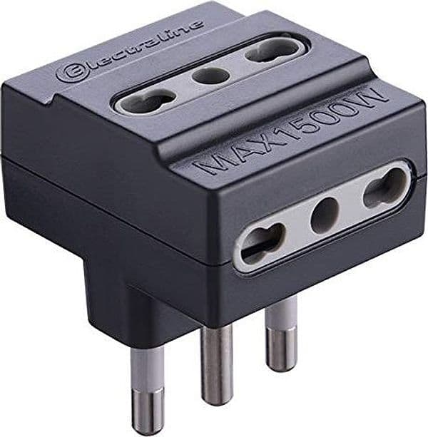 Adattatore Triplo 16A 3PR Bip Nero FIG.10 25 Pezzi – Idroweb