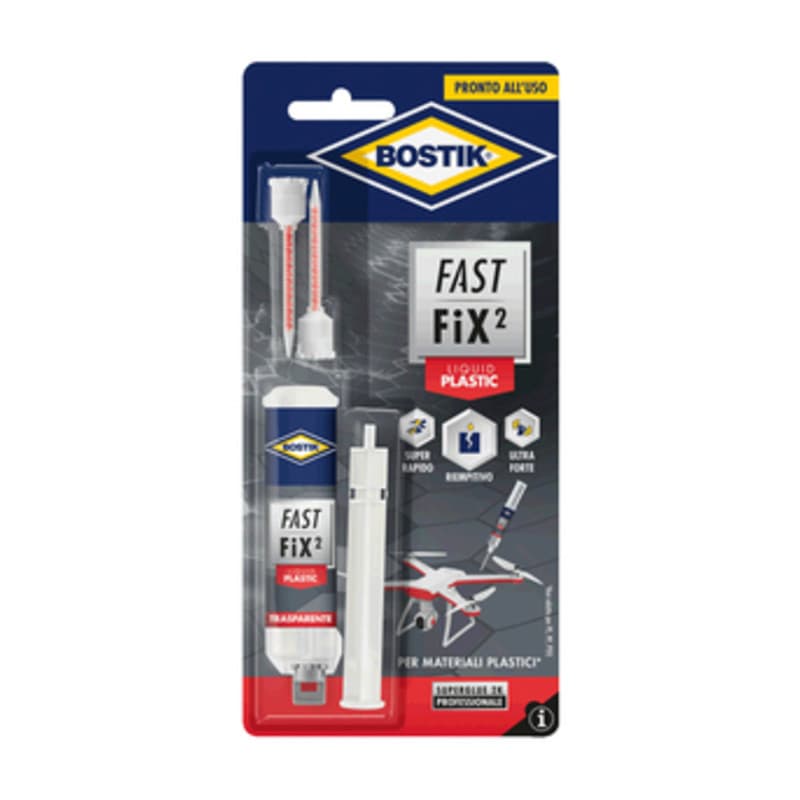 Colla Fast Fix Liquid Plastic 10 g Blister Bostik 6 Pezzi - 2
