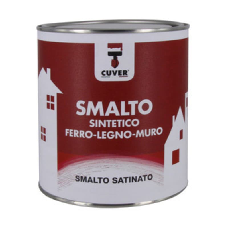 Smalto Cuver 0,375 l Satinato Bianco 6 Pezzi - 2