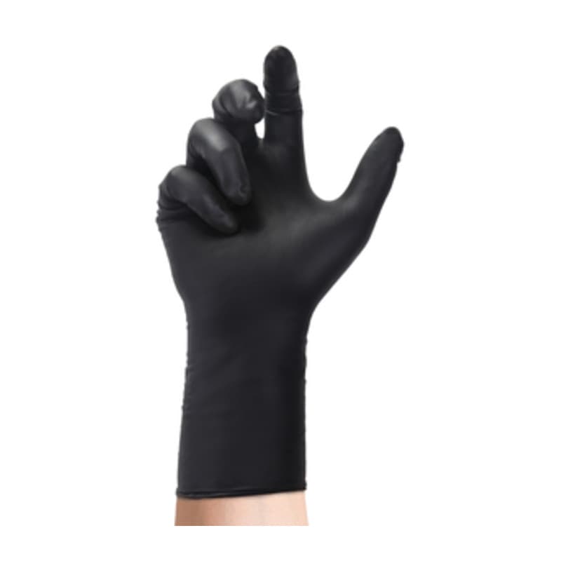 Guanti da Lavoro in Nitrile Nero Cat. Iii 30 cm Tg. L Spessorato 1 Cf - 2