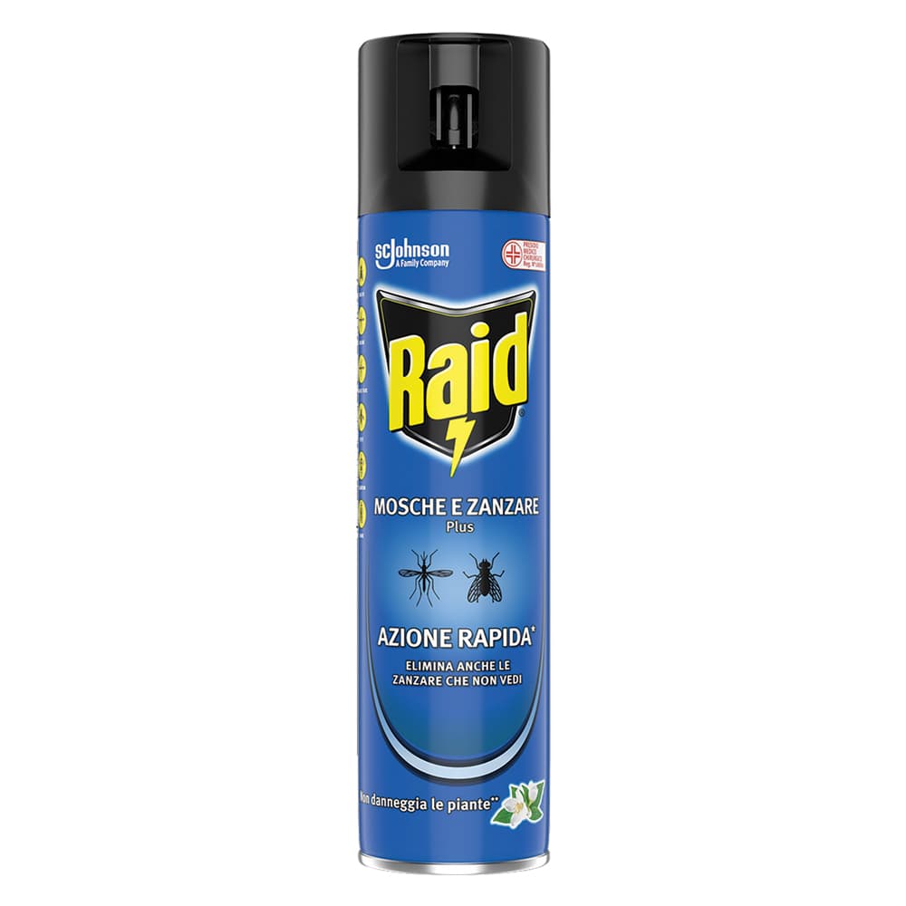 Insetticida Spray Raid Mosche e Zanzare Plus 400 ml - 2