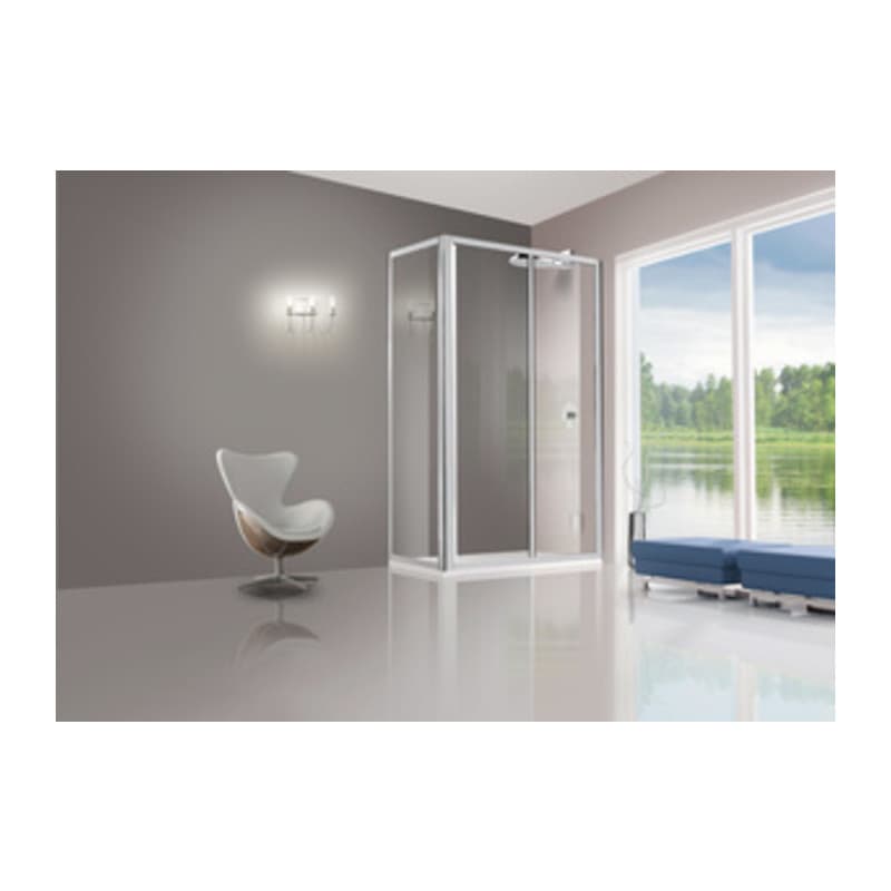 Parete Fissa Cristallo Trasp. 3 mm 78 x 82 cm - 2