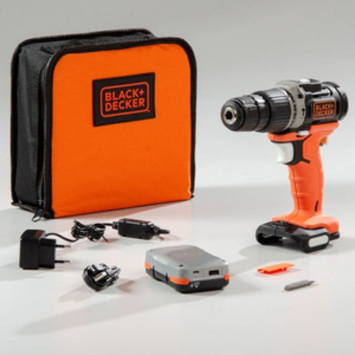 Trapano B e D 12VP 1,5AH BDCHD12 S 1 Kit Black e Decker – Black&Decker