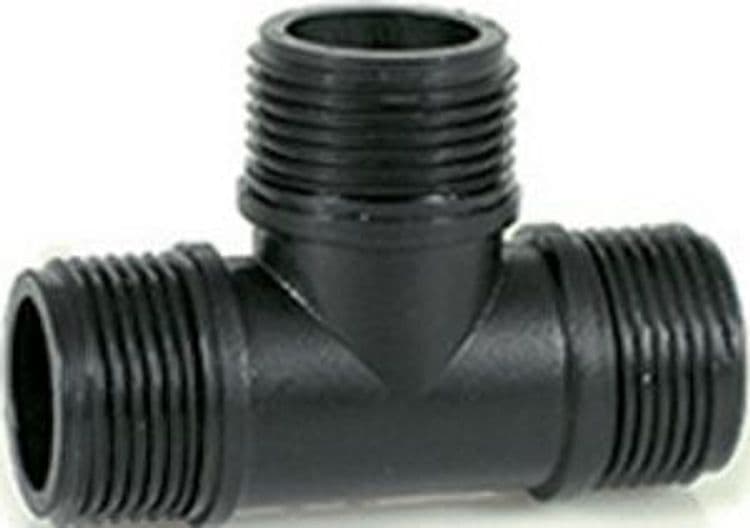 Raccordo Poliprop Tee a 90 Maschio 1/2 25 Pezzi - 2