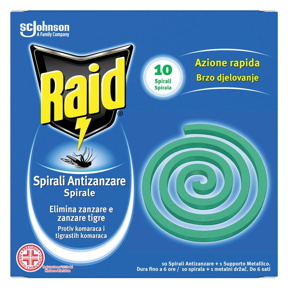Spirali Insetticide 24 Confezione Raid 10 Pezzi - 2