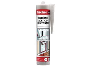 Silicone Sam m Acetico Antimuffa 280 ml Trasparente Fischer 25 Pezzi - 2