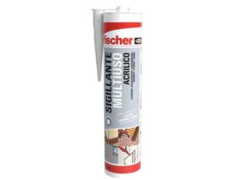 Silicone Sa Bi Acrilico 310 ml Bianco Fischer 25 Pezzi - 2