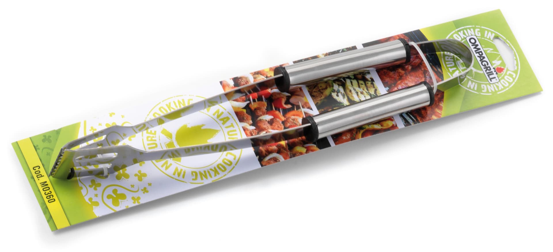 Pinza in Acciaio Inox per Barbecue Cm 36 Ompagrill - 2