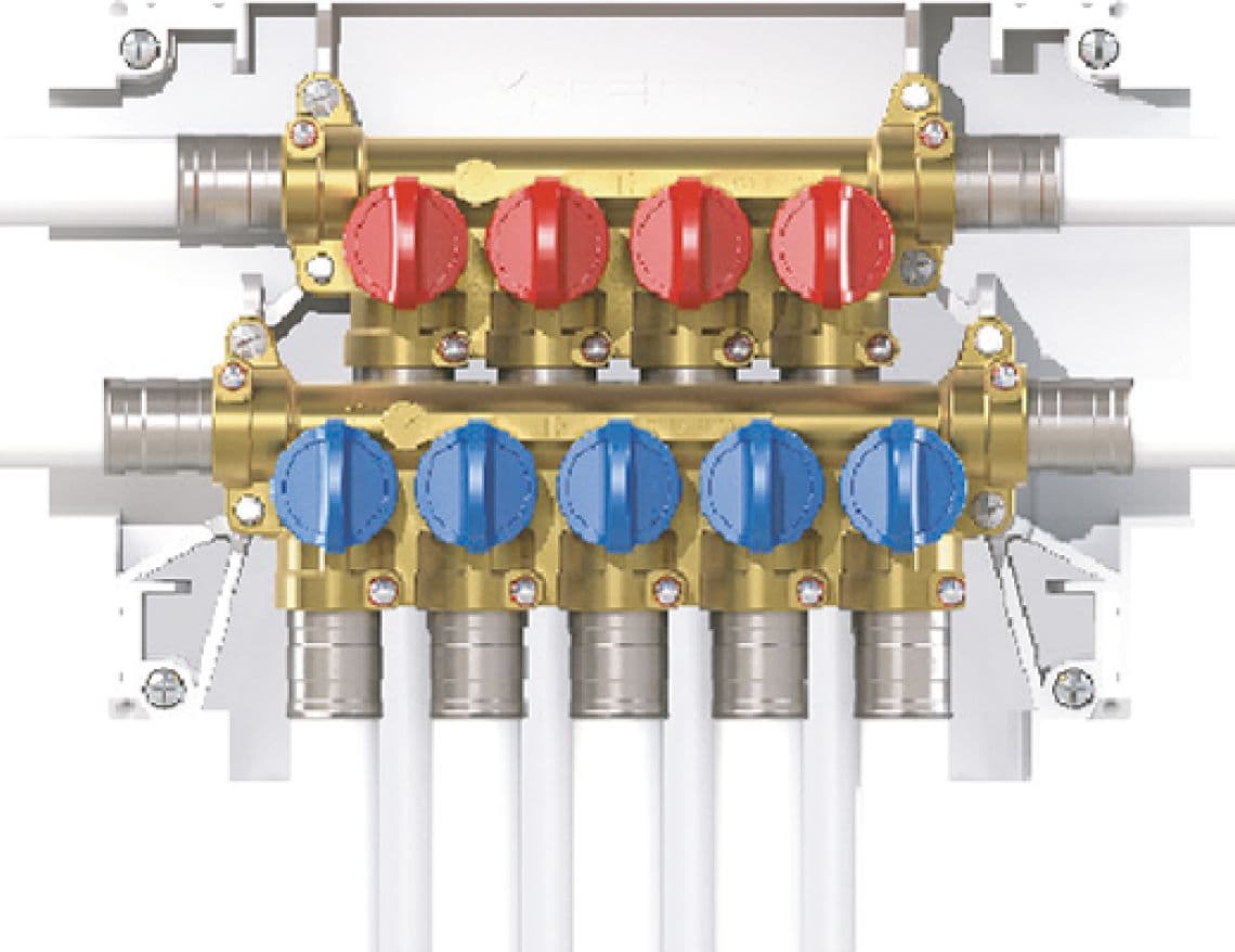 Collettore Multi Intercettazione da Incasso Premontato Uscite 5+6 TEC - 2