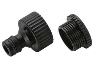 Presa per Rubinetti con Innesto Rapido Filetto F ¾ + Rid. a ½ Sfuso 5 Pezzi - 2