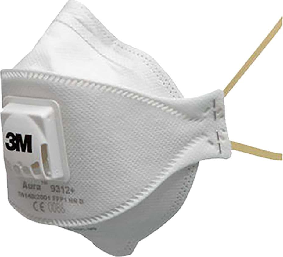 Maschera Respiratoria Serie 9300 Aura con Valvola 9312+ Ff P1 3M 10 Pezzi - 2