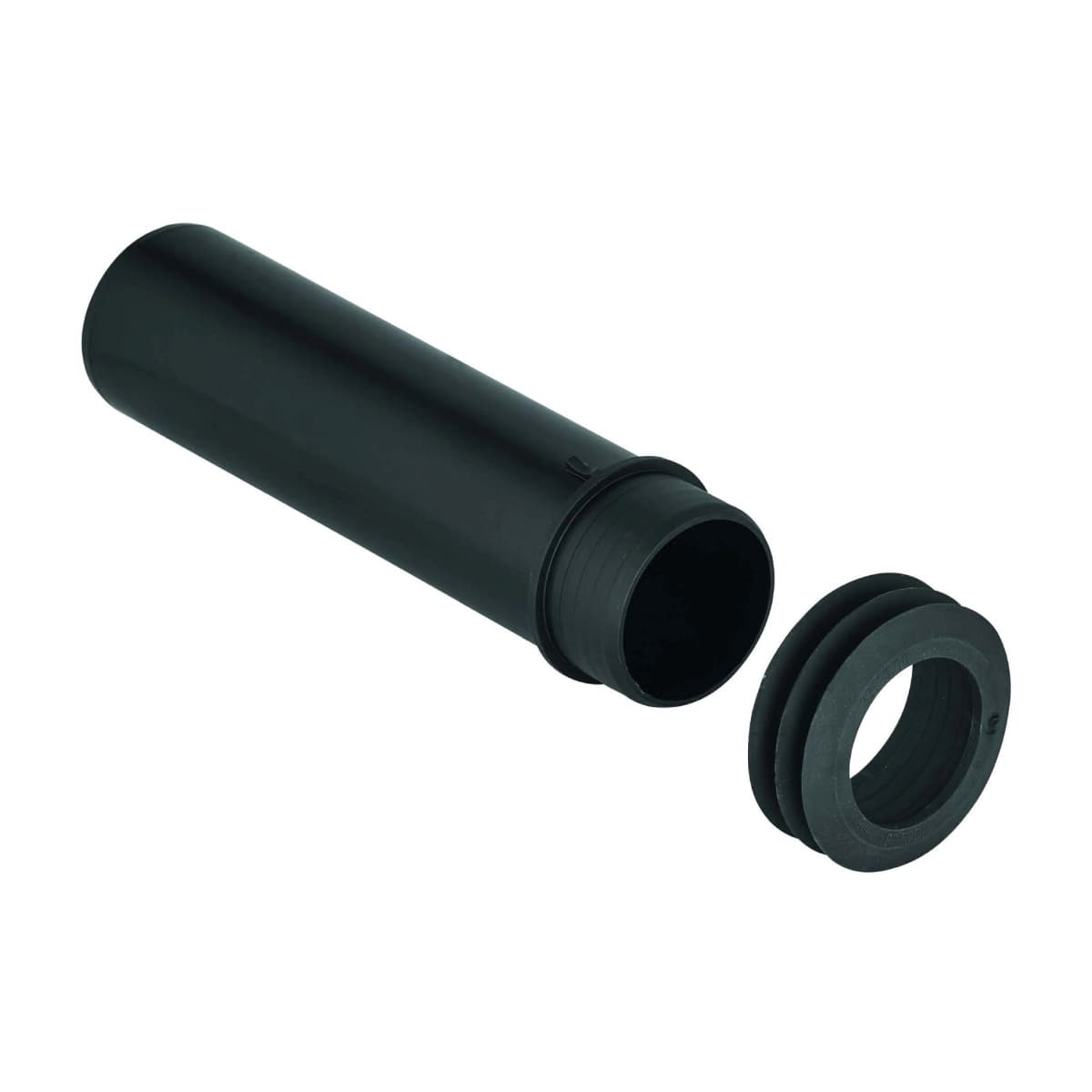Canotto di Collegamento per Vasi Sospesi o Filoparete Nero GRO - 2