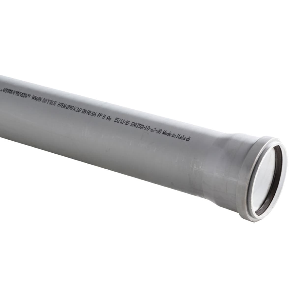 Tubo 1 Bicchiere PP Innesto Guarnizione ED Tech Ø 50 2 m WAV - 2