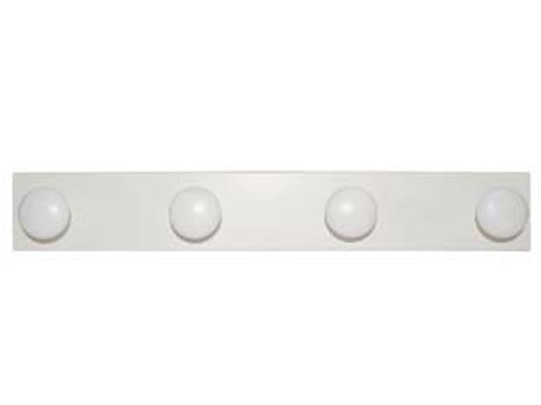 Appendiabiti in Legno 4 Posti Bianco 9 CMX59 - 2