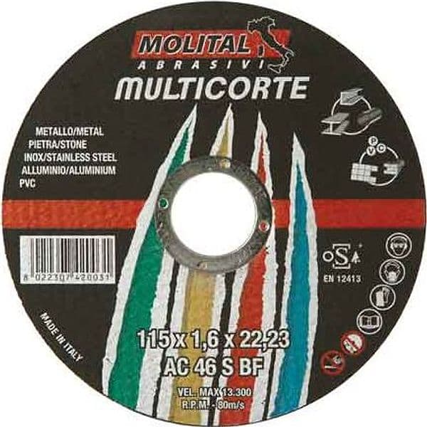 Disco da Taglio Universale Molital Ø 115 x 1,6 mm - 2