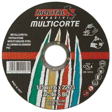 Disco da Taglio Universale Molital Ø 115 x 1,6 mm - 2