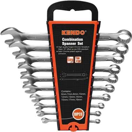 Serie Chiavi Combinate con Supporto Kendo Contenuto 6 19 mm 10 Pezzi - 2
