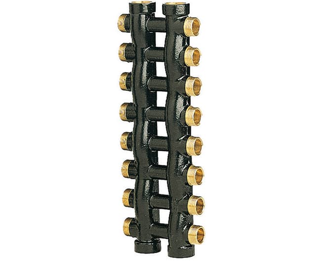 Collettore Complanare in Ottone per Riscaldamento ¾ x ½ 8 x 8 Icma - 2