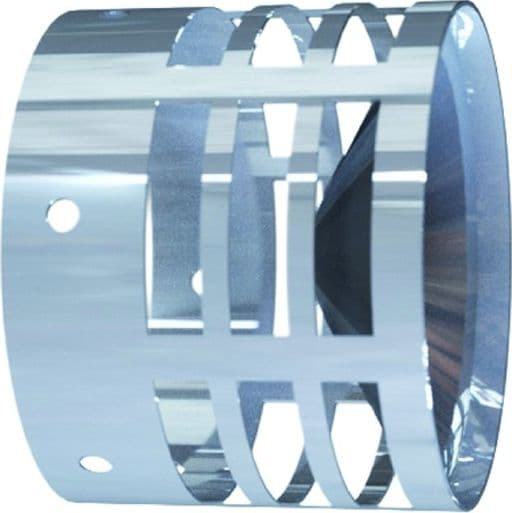 Terminale Scarico Fumi Orizzontale INOX AISI 304 Ø 80 PUCCI - 2