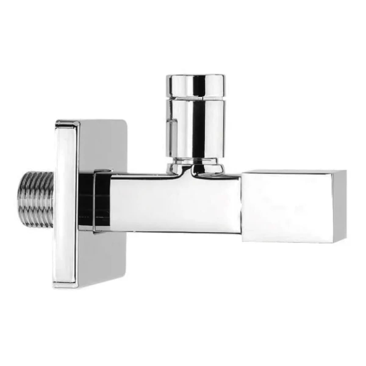 Rubinetto Sottolavabo a Sfera Quadro Ottone Cromato Minimal ½ Va Albertoni - 2